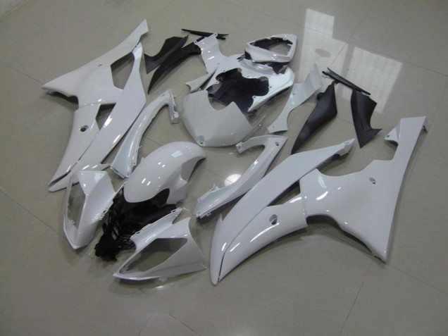 08-16 Pearl White No Decals YZF R6 Motorcycle Fairings 08-16 Pearl White No Decals YZF R6 Motorcycle Fairings