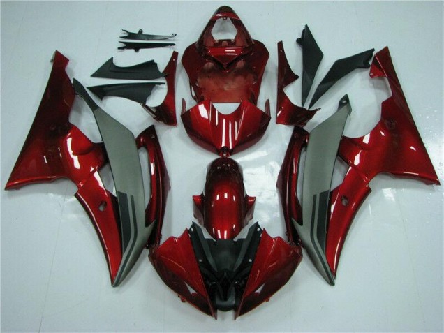 08-16 Red Grey YZF R6 Motorcycle Fairings 08-16 Red Grey YZF R6 Motorcycle Fairings