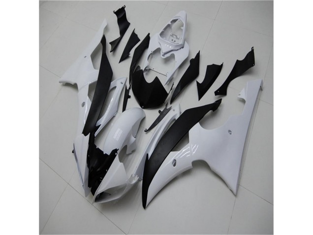 08-16 White Black YZF R6 Motorcycle Fairing & Bodywork 08-16 White Black YZF R6 Motorcycle Fairing & Bodywork