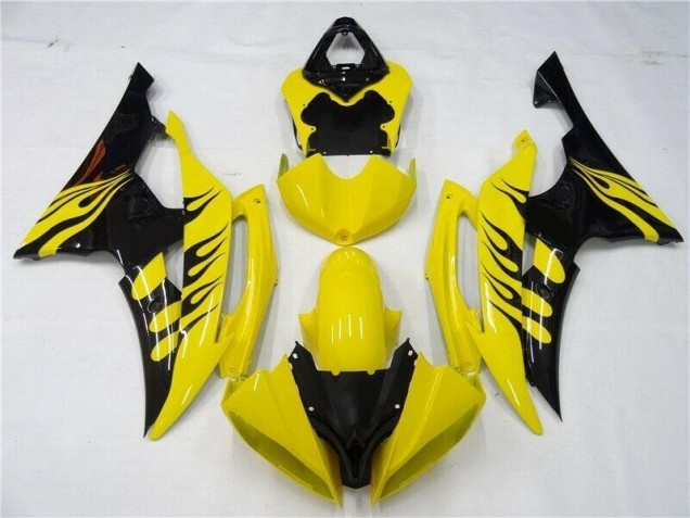 08-16 Yellow Black YZF R6 Motorcycle Fairings 08-16 Yellow Black YZF R6 Motorcycle Fairings