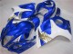 08-19 Blue White GSXR 1300 Hayabusa Motorcycle Bodywork