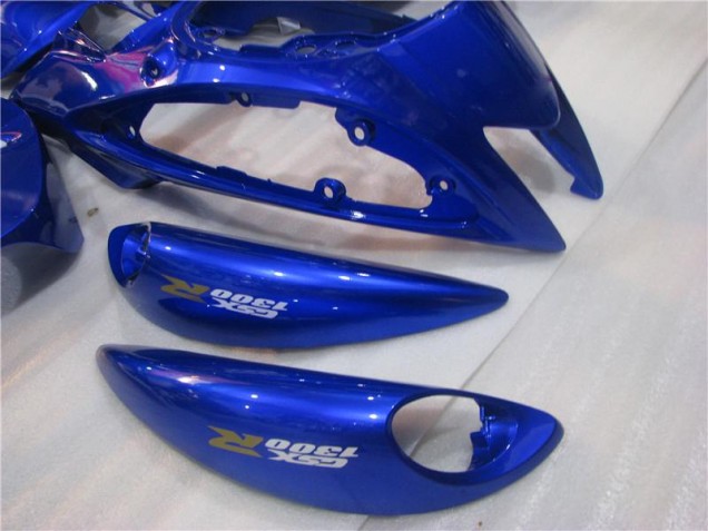 08-19 Blue White GSXR 1300 Hayabusa Motorcycle Bodywork