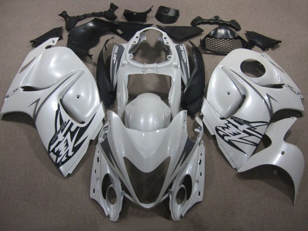 08-19 White Black GSXR 1300 Hayabusa Motorcycle Fairing 08-19 White Black GSXR 1300 Hayabusa Motorcycle Fairing