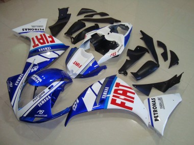 09-11 Blue White Fiat YZF R1 Motorcycle Fairings