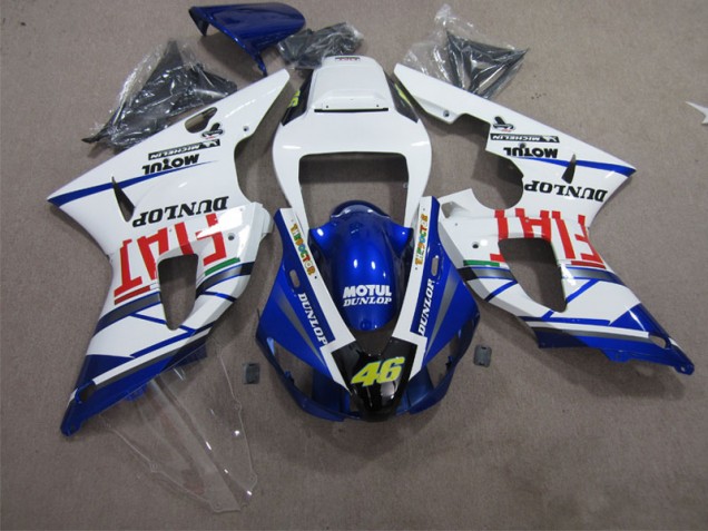 09-11 Blue White Motul Dunlop 46 YZF R1 Motorcycle Fairings 09-11 Blue White Motul Dunlop 46 YZF R1 Motorcycle Fairings