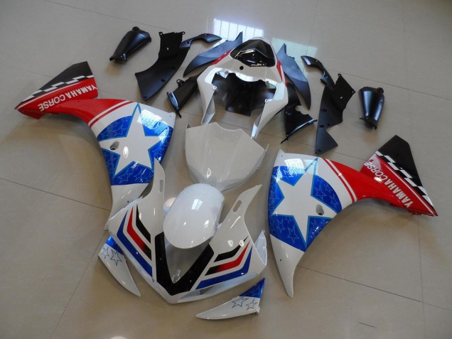 09-11 White Black Ducati Star YZF R1 Motorcycle Fairings 09-11 White Black Ducati Star YZF R1 Motorcycle Fairings