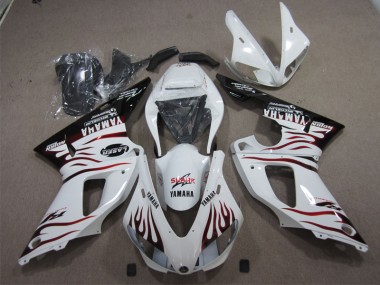 09-11 White Black Red Shark YZF R1 Motorcycle Fairings