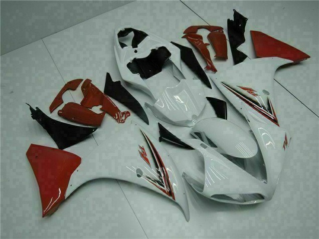 09-11 White Red YZF R1 Motorcycle Fairings 09-11 White Red YZF R1 Motorcycle Fairings