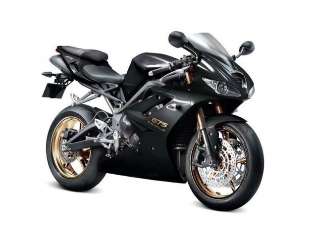 09-12 Black Daytona 675 Triple Motorcycle Fairings