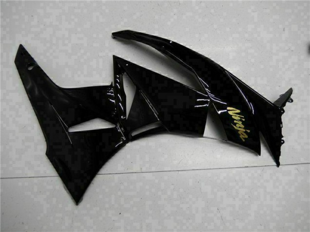 09-12 Black Gold Ninja ZX6R Motorcycle Fairings