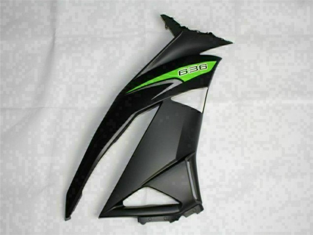 09-12 Black Green 636 ZX6R Motorcycle Fairings 09-12 Black Green 636 ZX6R Motorcycle Fairings