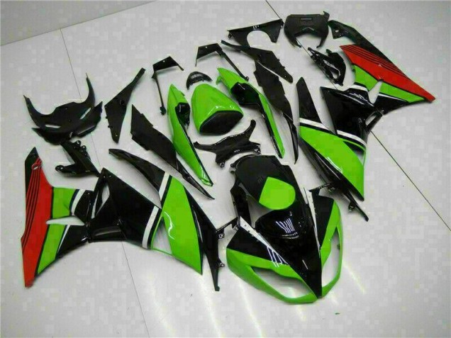 09-12 Black Green Red ZX6R Motorcycle Fairings 09-12 Black Green Red ZX6R Motorcycle Fairings