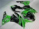 09-12 Black Green ZX6R Motorcycle Fairing Kits