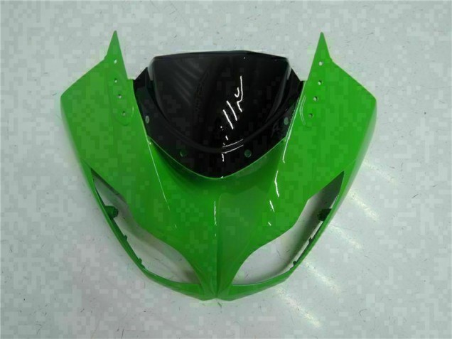 09-12 Black Green ZX6R Motorcycle Fairings