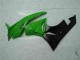 09-12 Black Green ZX6R Motorcycle Fairings