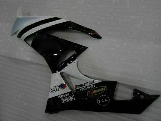 09-12 Black White 3M Touch4 ZX6R Motorcycle Fairing 09-12 Black White 3M Touch4 ZX6R Motorcycle Fairing