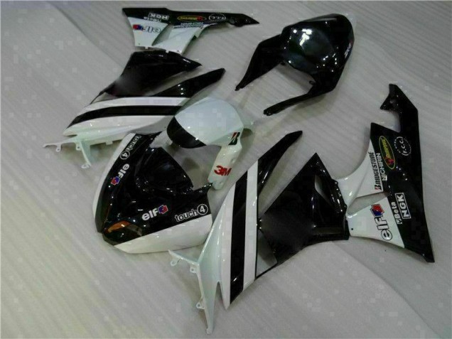 09-12 Black White 3M Touch4 ZX6R Motorcycle Fairing 09-12 Black White 3M Touch4 ZX6R Motorcycle Fairing