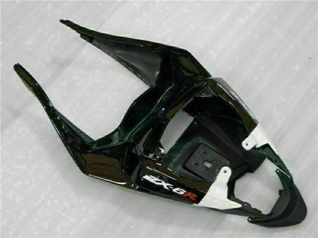 09-12 Black White 3M Touch4 ZX6R Motorcycle Fairings 09-12 Black White 3M Touch4 ZX6R Motorcycle Fairings