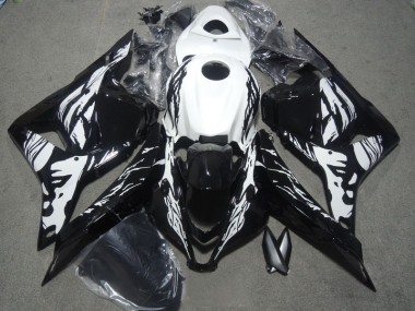 09-12 Black White CBR600RR Motorcycle Bodywork
