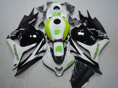 09-12 Black White Green Hannspree CBR600RR Motorcycle Fairings