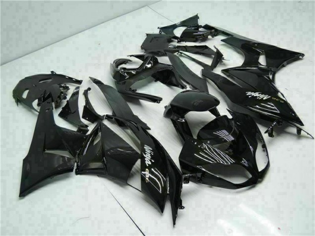 09-12 Black White Ninja 636 ZX6R Motorcycle Fairings