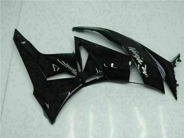 09-12 Black White Ninja 636 ZX6R Motorcycle Fairings
