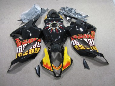 09-12 Black Yellow CBR600RR Motorcycle Fairing