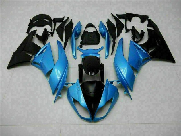09-12 Blue Black ZX6R Motorcycle Fairings 09-12 Blue Black ZX6R Motorcycle Fairings
