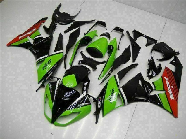 09-12 Green Black Red ZX6R Motorcycle Fairings 09-12 Green Black Red ZX6R Motorcycle Fairings