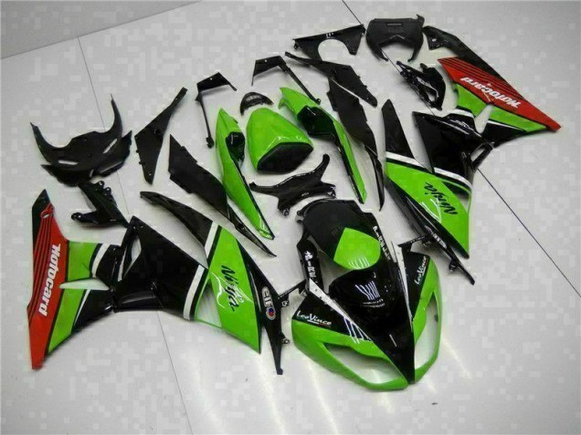 09-12 Green Black Red ZX6R Motorcycle Fairings 09-12 Green Black Red ZX6R Motorcycle Fairings