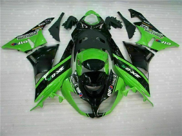 09-12 Green Black ZX6R Motorcycle Fairing 09-12 Green Black ZX6R Motorcycle Fairing