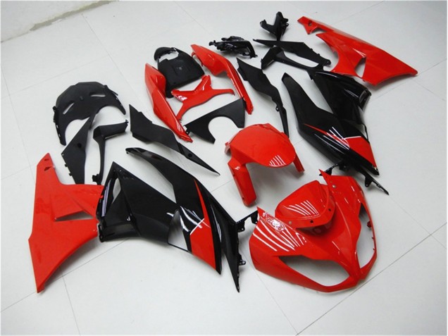 09-12 Red Black ZX6R Motorcycle Fairings 09-12 Red Black ZX6R Motorcycle Fairings