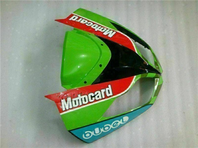 09-12 Red Green Motocard ZX6R Motorcycle Fairings 09-12 Red Green Motocard ZX6R Motorcycle Fairings