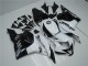 09-12 White Black CBR600RR Motorcycle Fairing