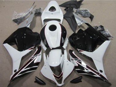 09-12 White Black CBR600RR Motorcycle Fairings