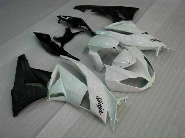 09-12 White Black ZX6R Motorcycle Fairing