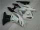 09-12 White Black ZX6R Motorcycle Fairing