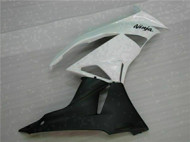 09-12 White Black ZX6R Motorcycle Fairing