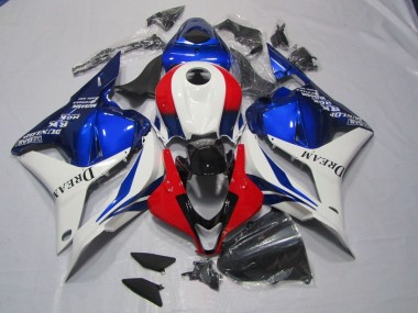 09-12 White Blue Red DREAM CBR600RR Motorcycle Fairings