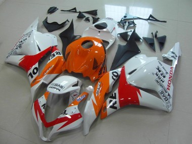 09-12 White New Repsol CBR600RR Motorcycle Fairings