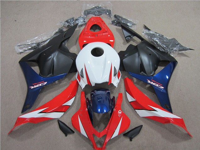 09-12 White Red Blue CBR600RR Motorcycle Fairings 09-12 White Red Blue CBR600RR Motorcycle Fairings