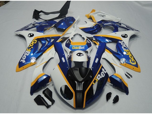09-14 Black Blue White GoldBet S1000RR Motorcycle Fairings