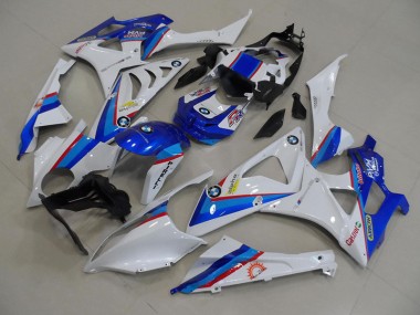 09-14 Blue White S1000RR Motorcycle Bodywork
