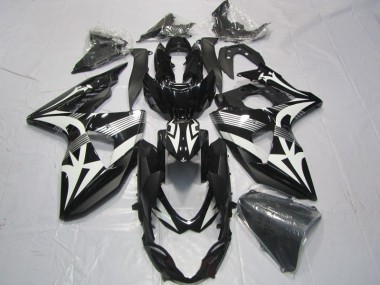 09-16 Black White GSXR 1000 Motorcycle Fairing