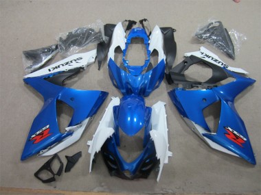 09-16 Blue White GSXR 1000 Full Motorcycle Fairing Kits