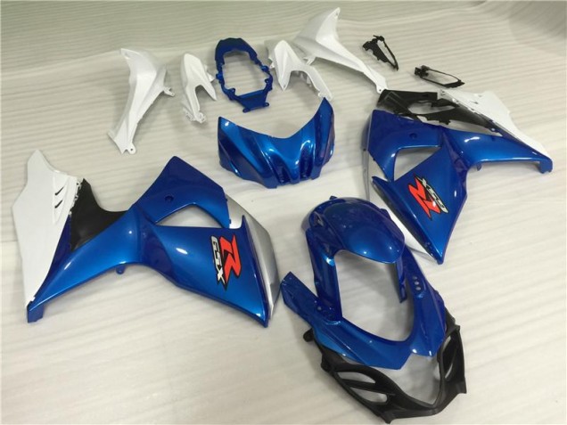 09-16 Blue White GSXR 1000 Motorcycle Fairing Kits & Plastic 09-16 Blue White GSXR 1000 Motorcycle Fairing Kits & Plastic