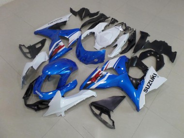 09-16 Blue White GSXR 1000 Motorcycle Fairings