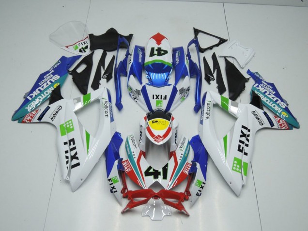 09-16 Fixi Light Blue GSXR 1000 Motorcycle Fairings 09-16 Fixi Light Blue GSXR 1000 Motorcycle Fairings