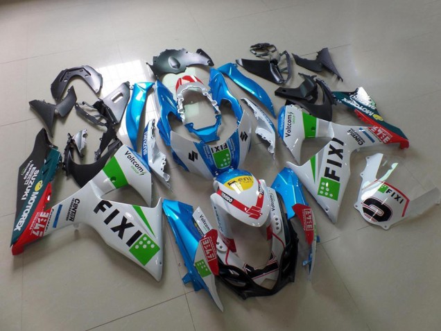 09-16 Light Blue Fixi GSXR 1000 Motorcycle Fairings 09-16 Light Blue Fixi GSXR 1000 Motorcycle Fairings