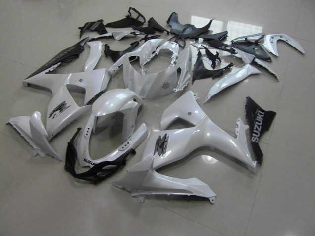 09-16 Pearl White and Black GSXR 1000 Motorcycle Fairings 09-16 Pearl White and Black GSXR 1000 Motorcycle Fairings